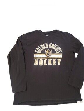 NHL‎ Vegas Golden Knights Men's Black Long Sleeve T-shirt Large